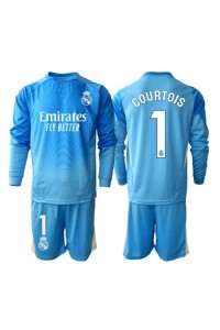 Real Madrid Thibaut Courtois #1 Doelman Babytruitje Thuis tenue Kind 2025-26 Lange Mouw (+ Korte broeken)